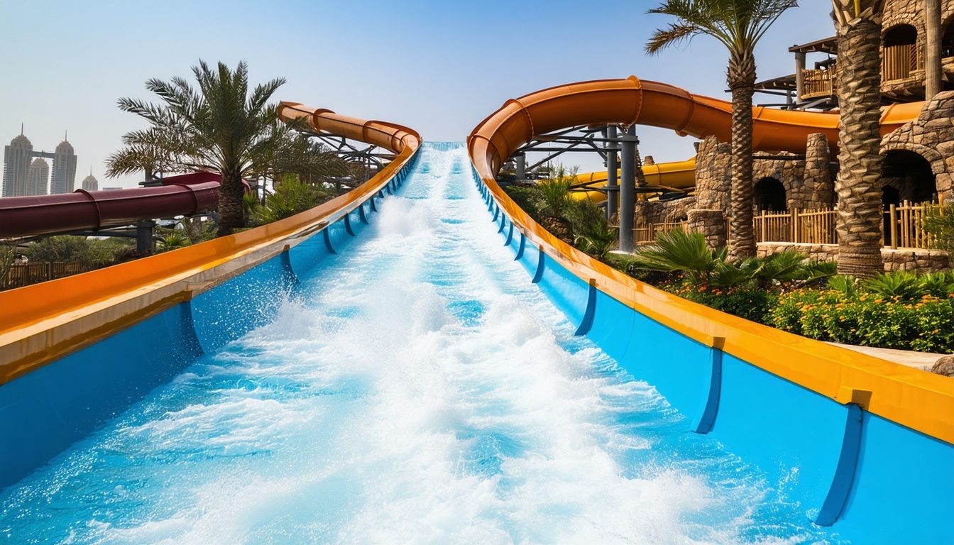Aquaventure World Dubai thrilling water slides