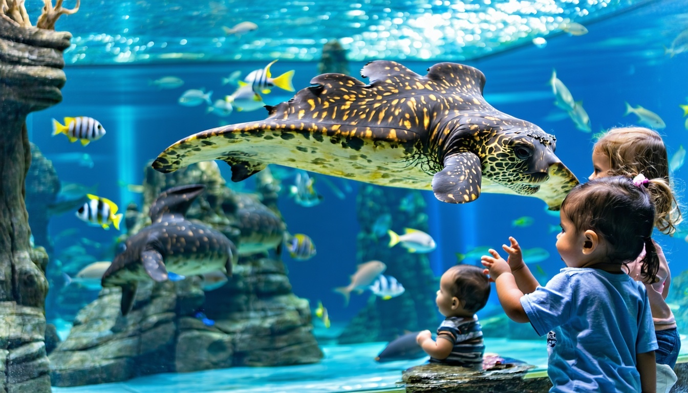 Marine animal encounters at Aquaventure World Dubai