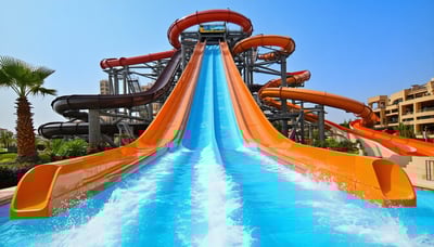 Exciting water slides and attractions at Aquaventure World Dubai Exciting water slides and attractions at Aquaventure World Dubai